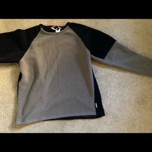 GROUND fleece sweater PULLOVER MENS LARGE SOFT!